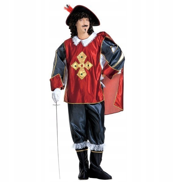 Kostým Mušketýr Vínový Karneval Převlek M