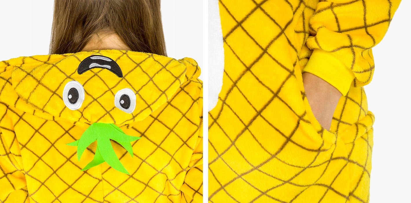 Kigurumi Onesie piżama kombinezon ANANAS S Rozmiar S
