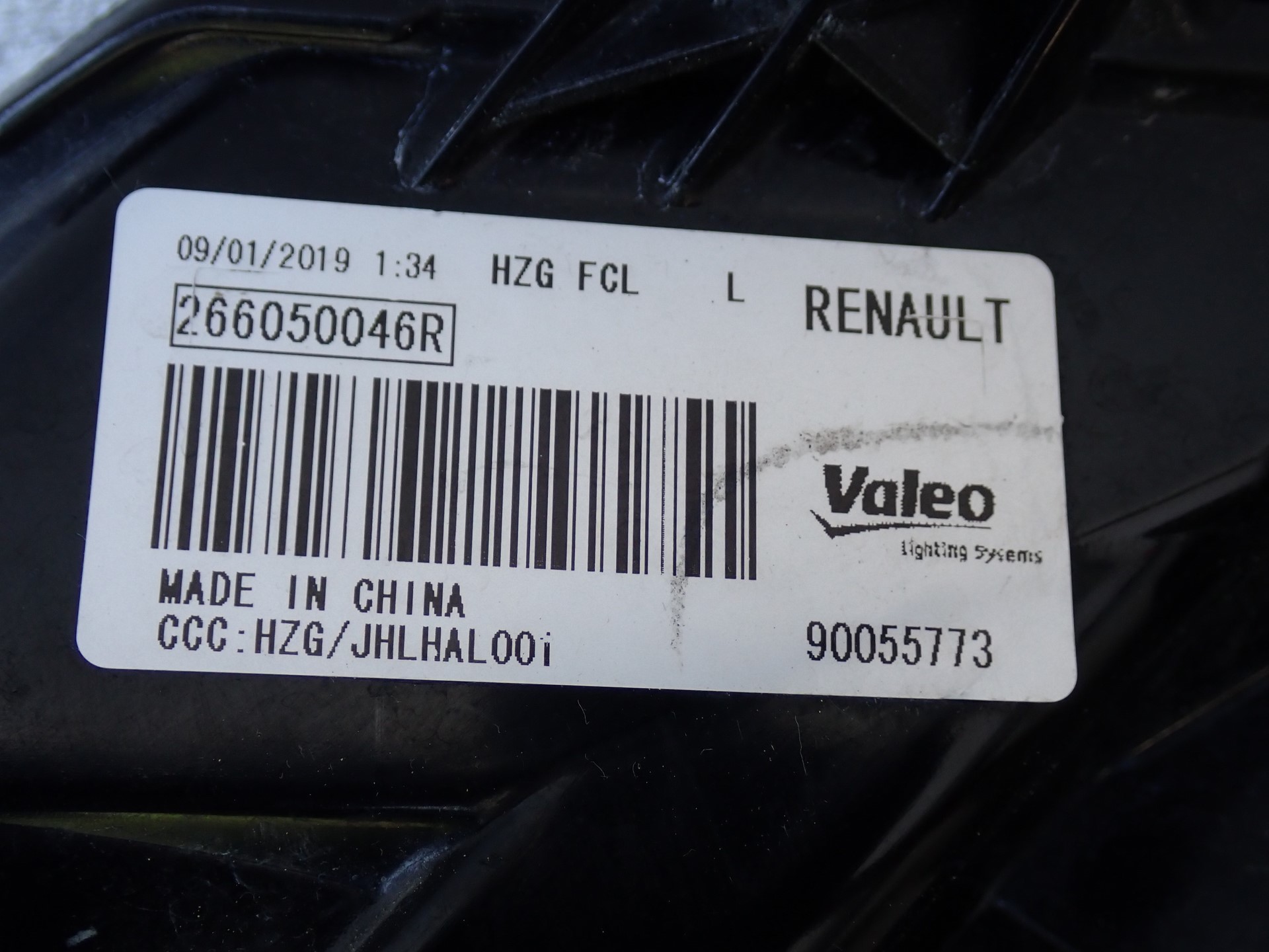 light left left DRL LED RENAULT KOLEOS 2 II HC 2016- 260650046R