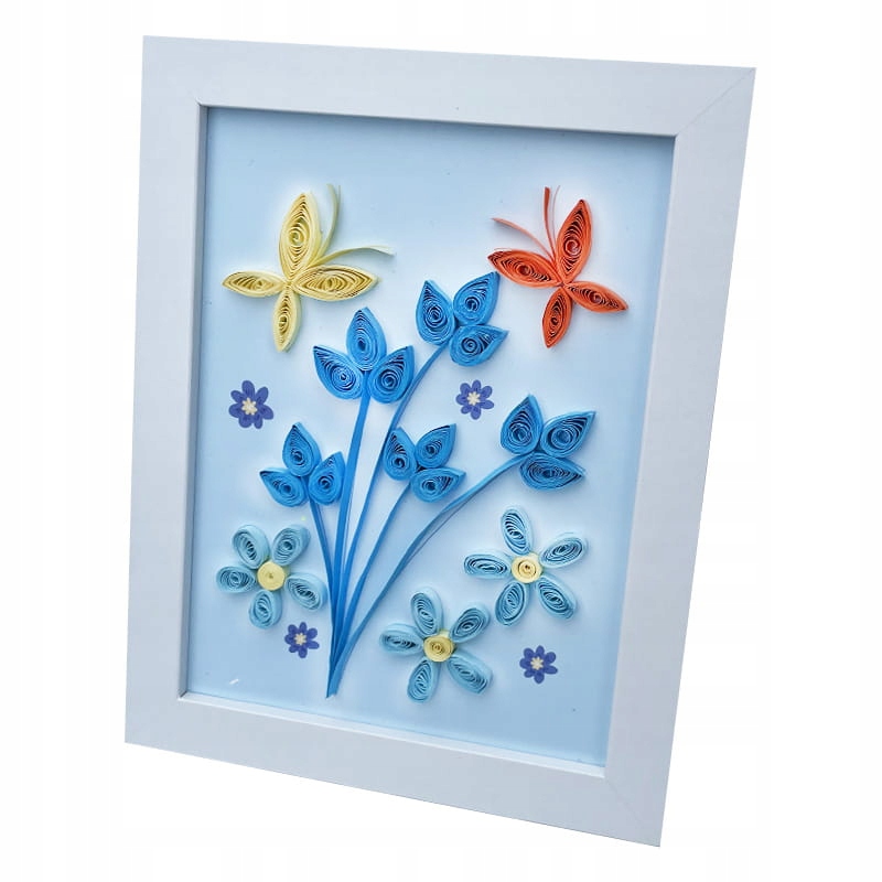 Sada na Quillingu Proužky Zimní zahrada Rámeček Ozdoba pro děti