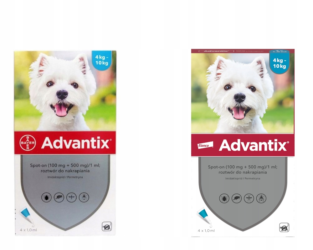 Advantix Spot-on 1.0 MLX4 Pies 4-10 Kg