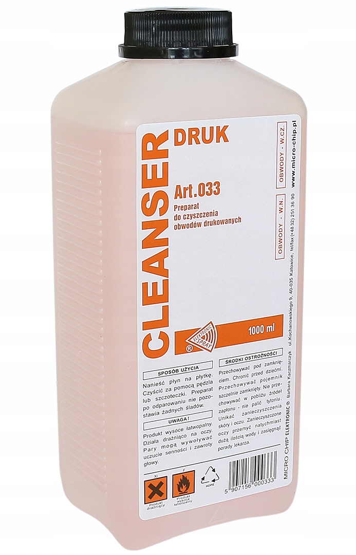 

Cleanser Druk Do Czyszczenia Pcb Bga 1L 1000ml