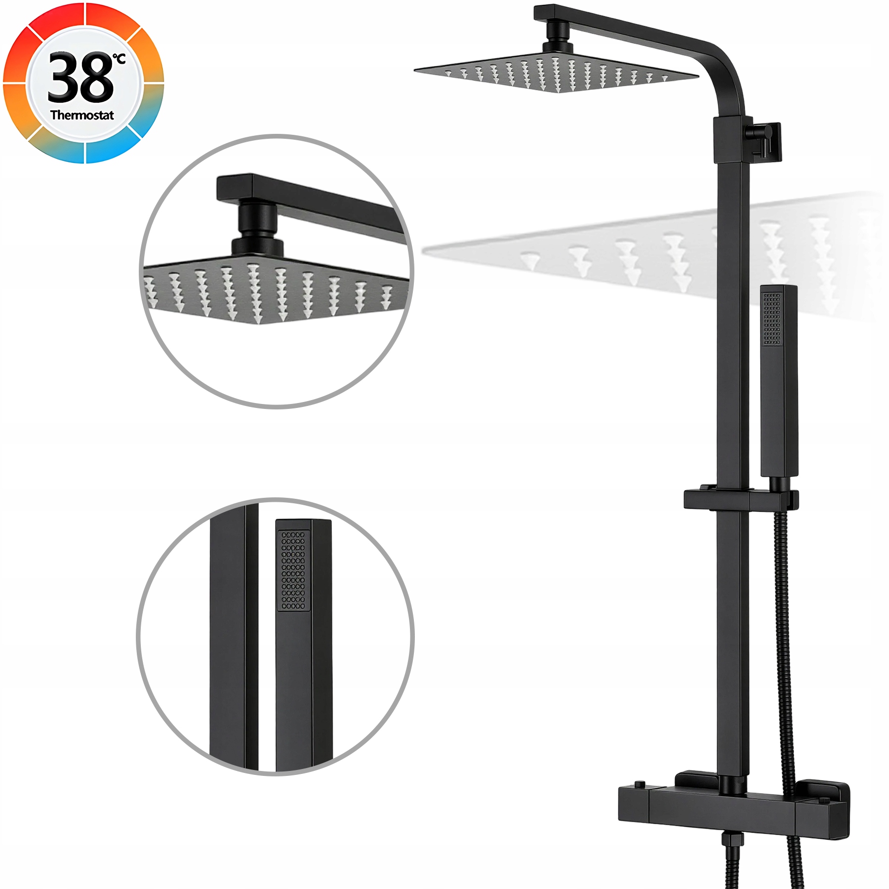 Sprchový Stĺp S Obrátenou Termostatickou Batériou, Obrátená Batéria