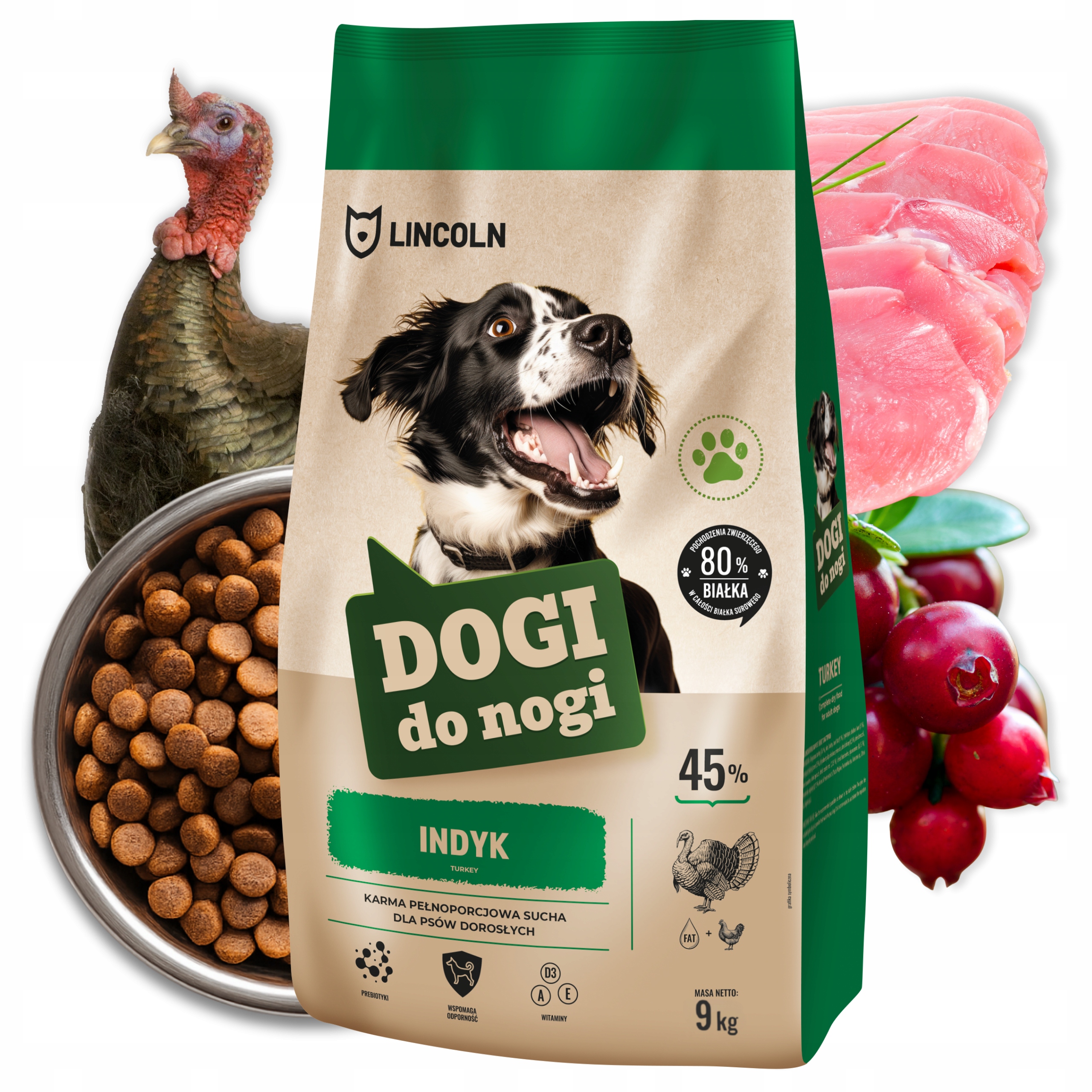 Levně Suché Krmivo pro psa 9 kg Krůta Premium Přírodní Monoproteinové