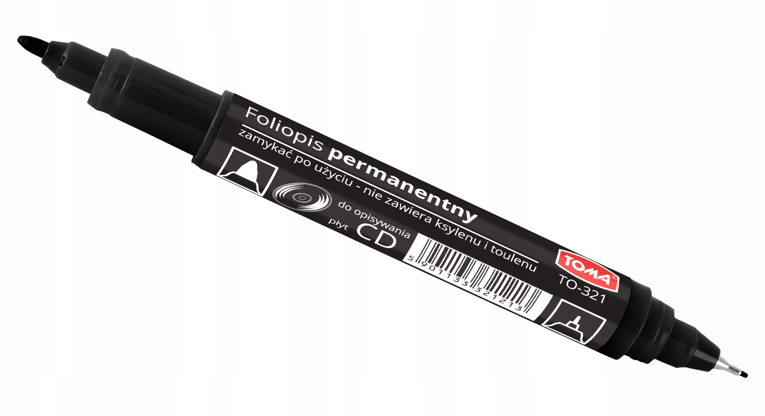 

Foliopis Marker Dwustronny Czarny TO-321