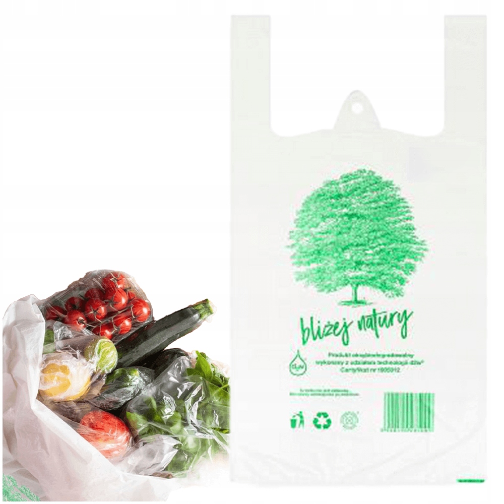 

Reklamówki Ekologiczne Hdpe Bio Eko Eco 46x55 100