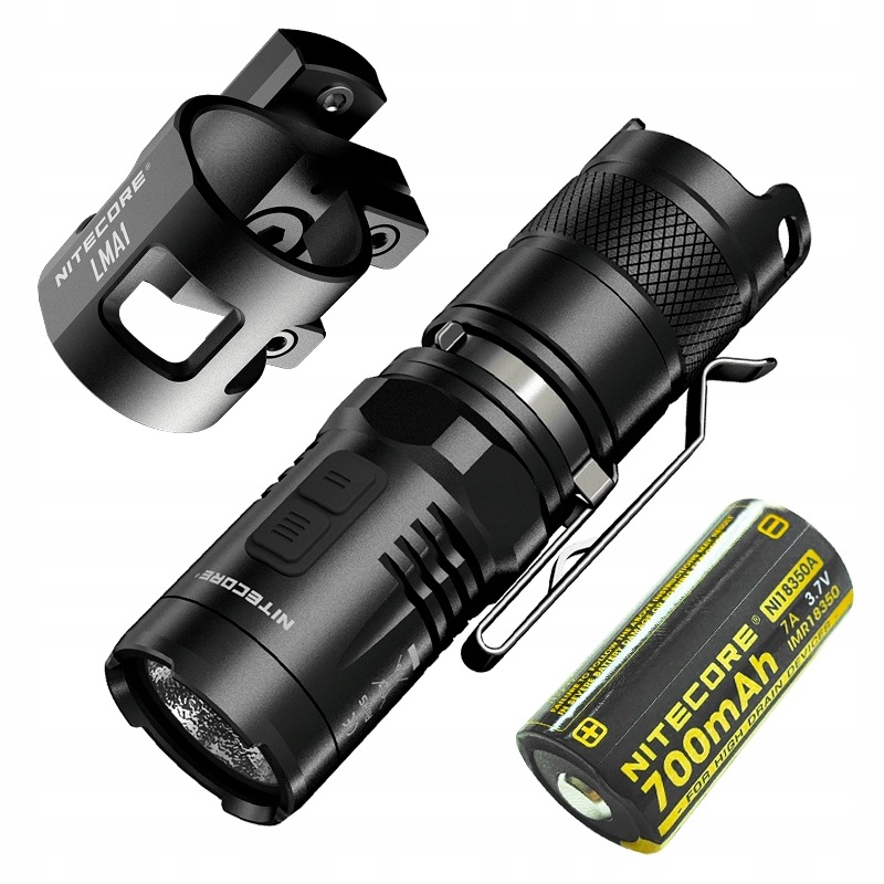Latarka taktyczna Nitecore MT10C 920lm montaż LMA1 akumulator NL18350A