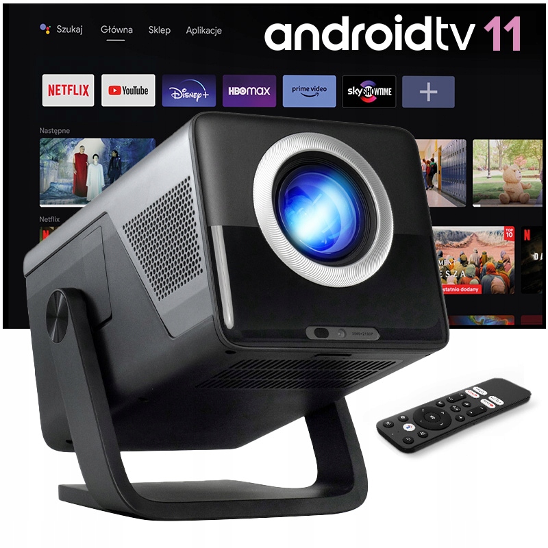 Projektor rzutnik Medialove X7AD 2026 Wifi Bluetooth obrotowy Android Tv 11