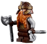 Lego figurka 10316 lor119 LoTR Hobit Gimli 2 sekery vlasy 1 ks Novinka