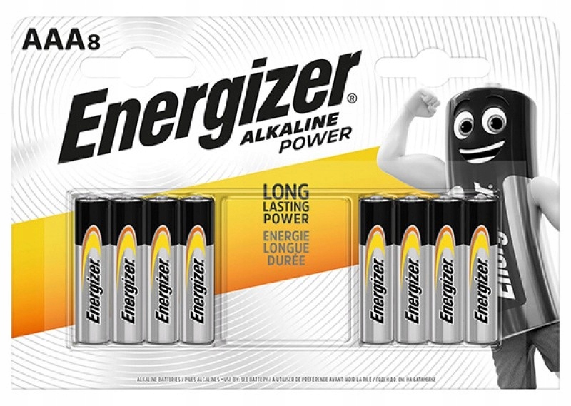 

Bateria Energizer Alkaline Power, Aaa, LR03, 8 sz