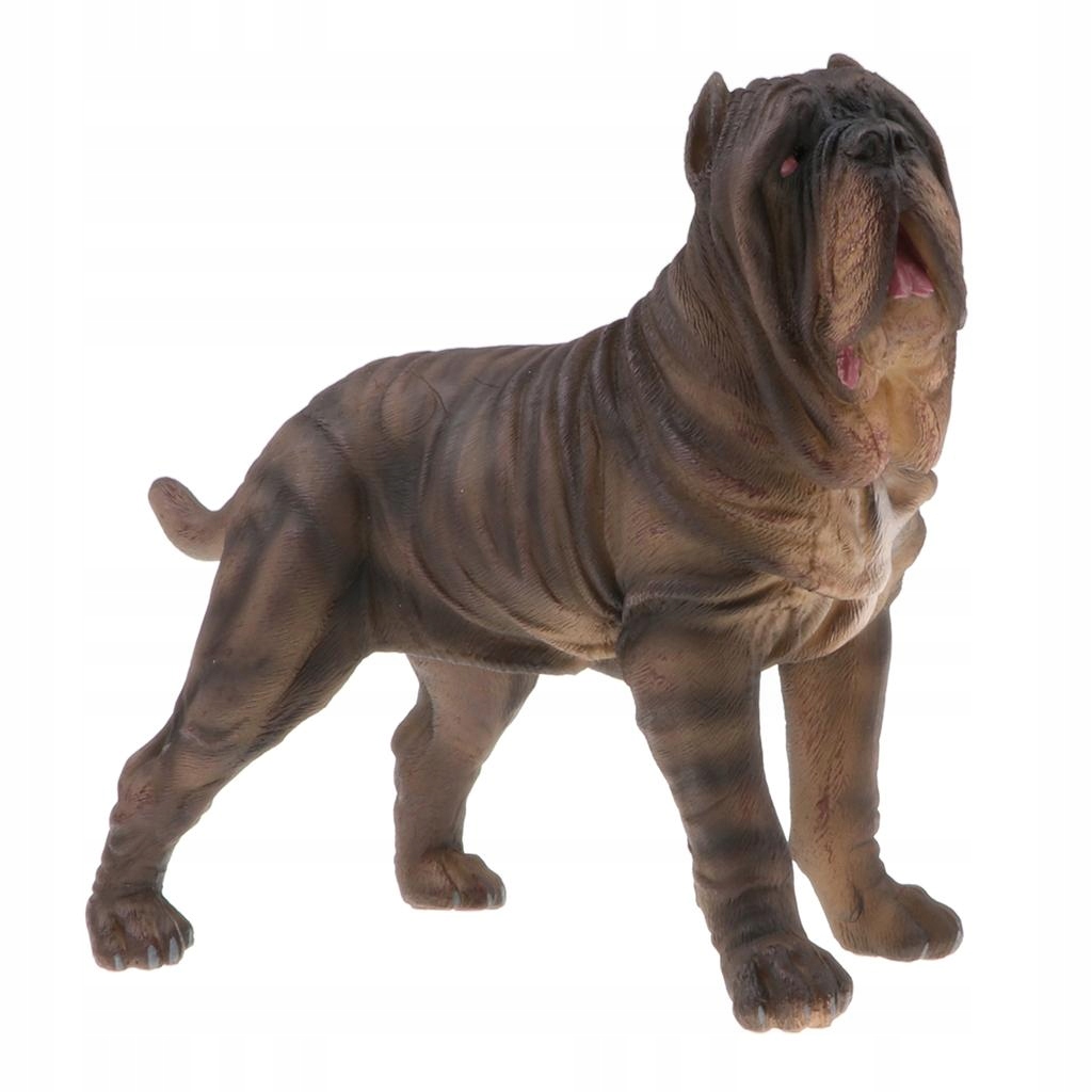 2pcs Simulation Animal Models Mastiff Figure Model Rodzaj do zbudowania