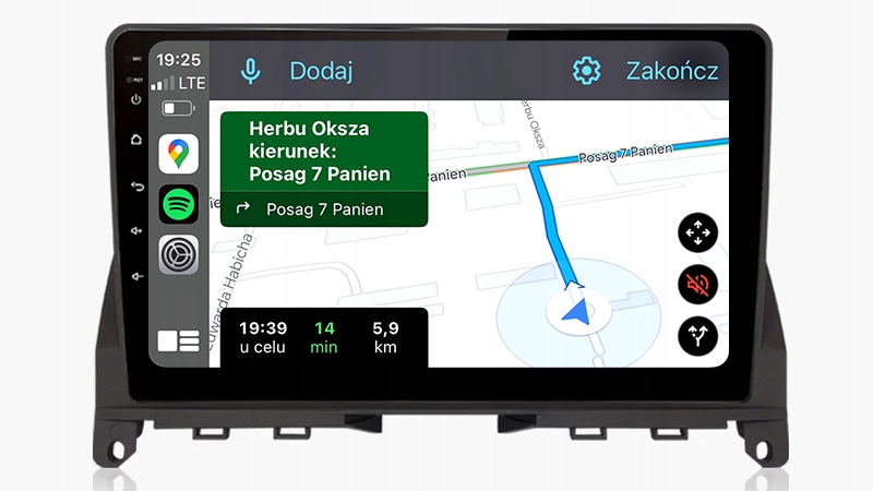 Mercedes W204 Předliftová Navigace Pro Android Carplay 8 GB/128 Gb Dsp