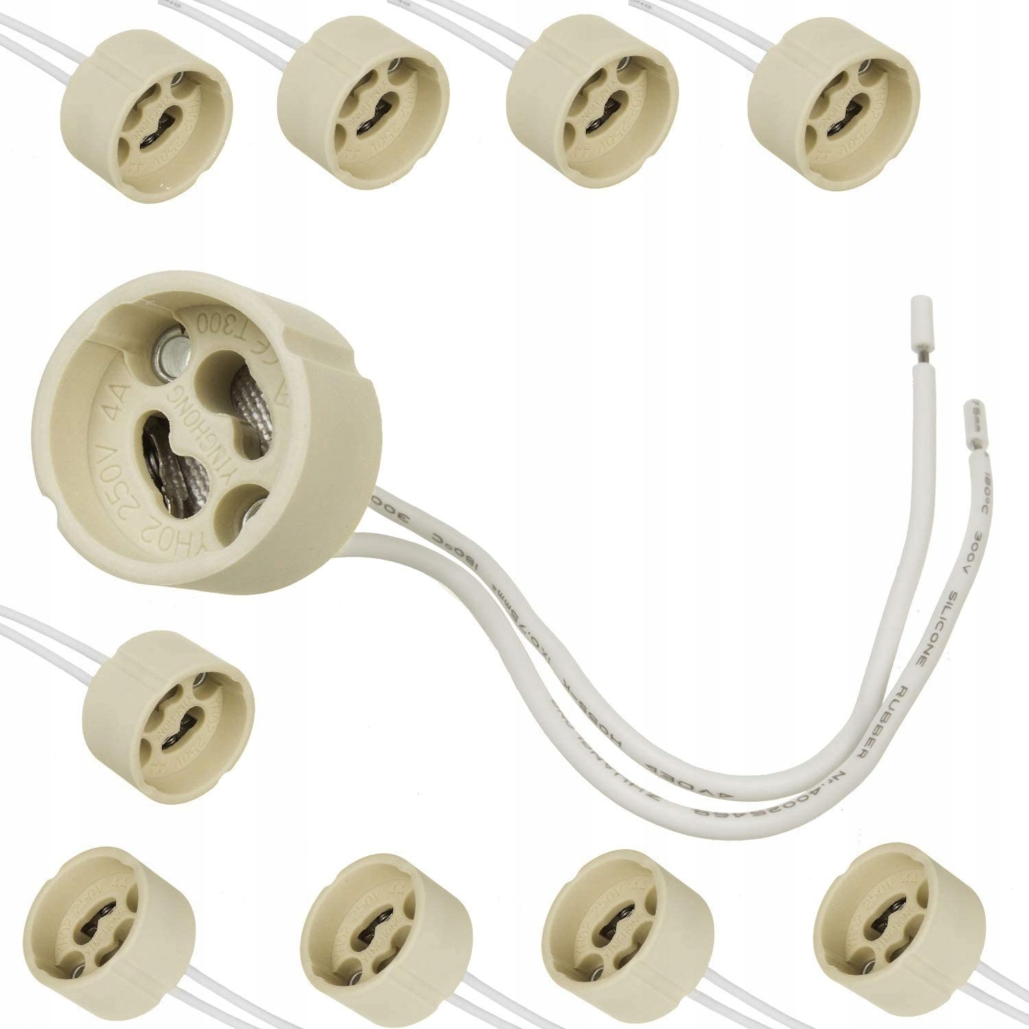 

10x gniazdo oprawka ceramiczna żarówki Led GU10
