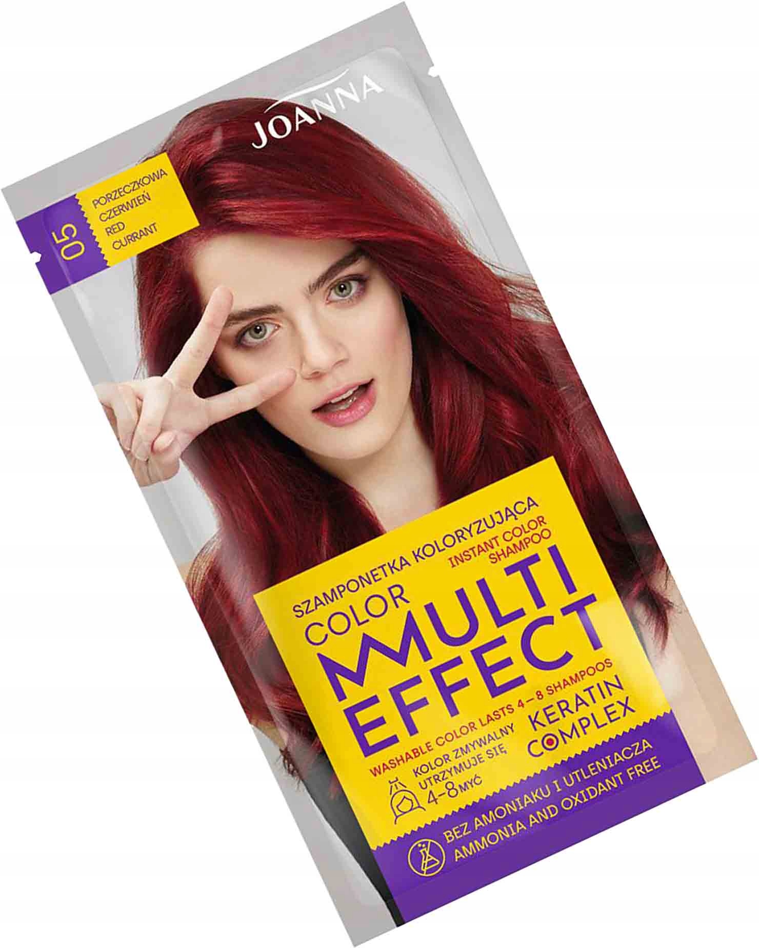 

Joanna Multi Effect Szamponetka Porzeczk. Czerwień