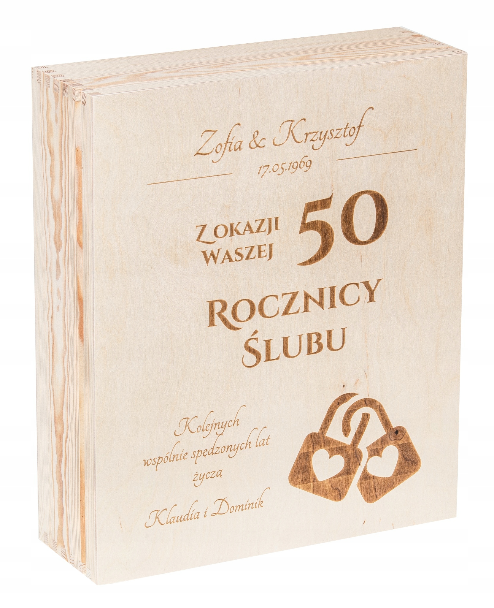 

Skrzynka Na Wino Ślubny Rocznica grawer!!