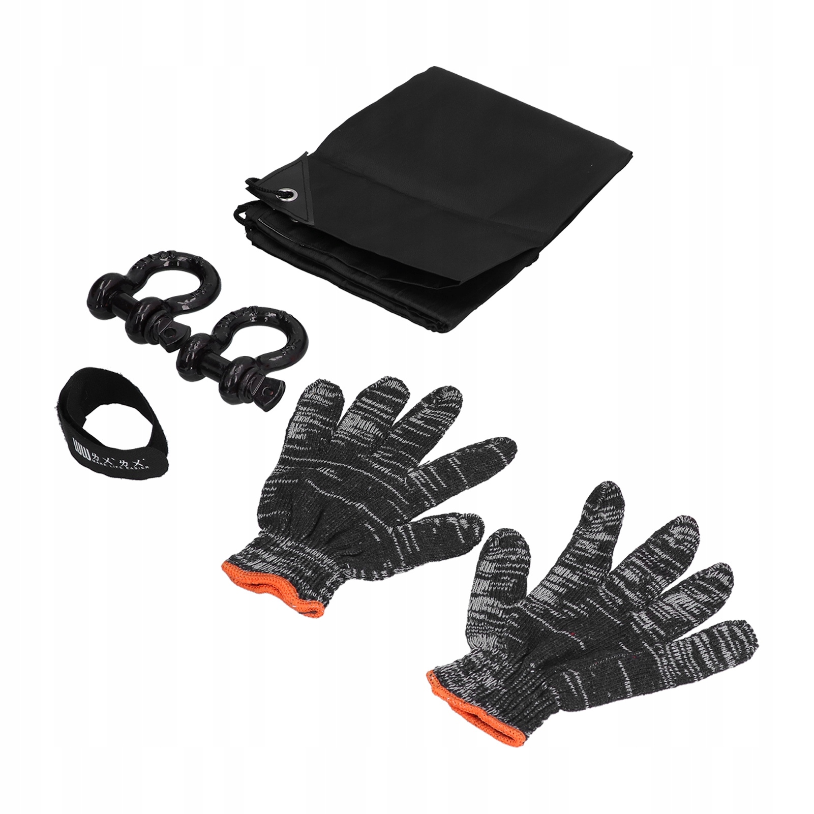 LINKA HOLOWNICZA PAS HOLOWNICZY LINA DO AUTA 5M 5T POMARAŃCZOWY Uciąg 5000 kg