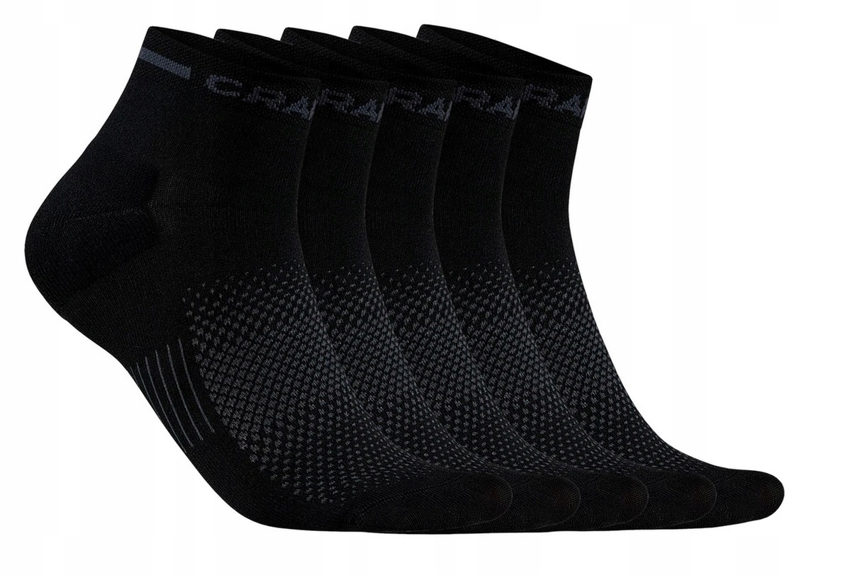 Skarpetki Sportowe Craft Core Dry MID 5-PAK 37-39 Czarne