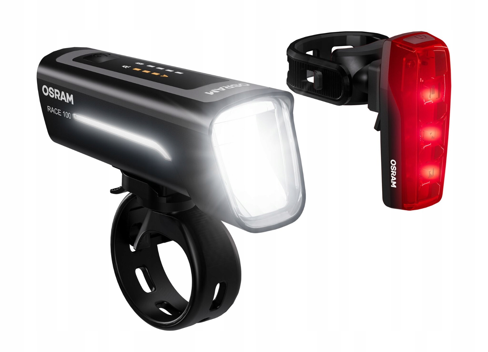Osram LEDsBIKE Race 100 Set na jízdní kolo, přední a zadní, brzdové světlo