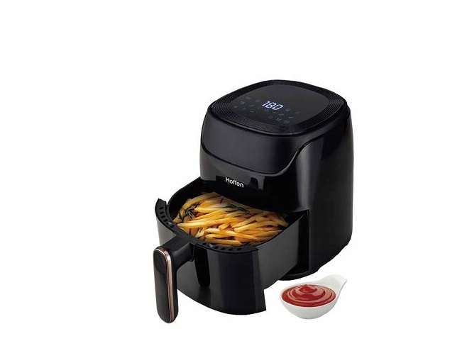 Hoffen Frytkownica beztłuszczowa, 1400 W, 3,8 l, czarna