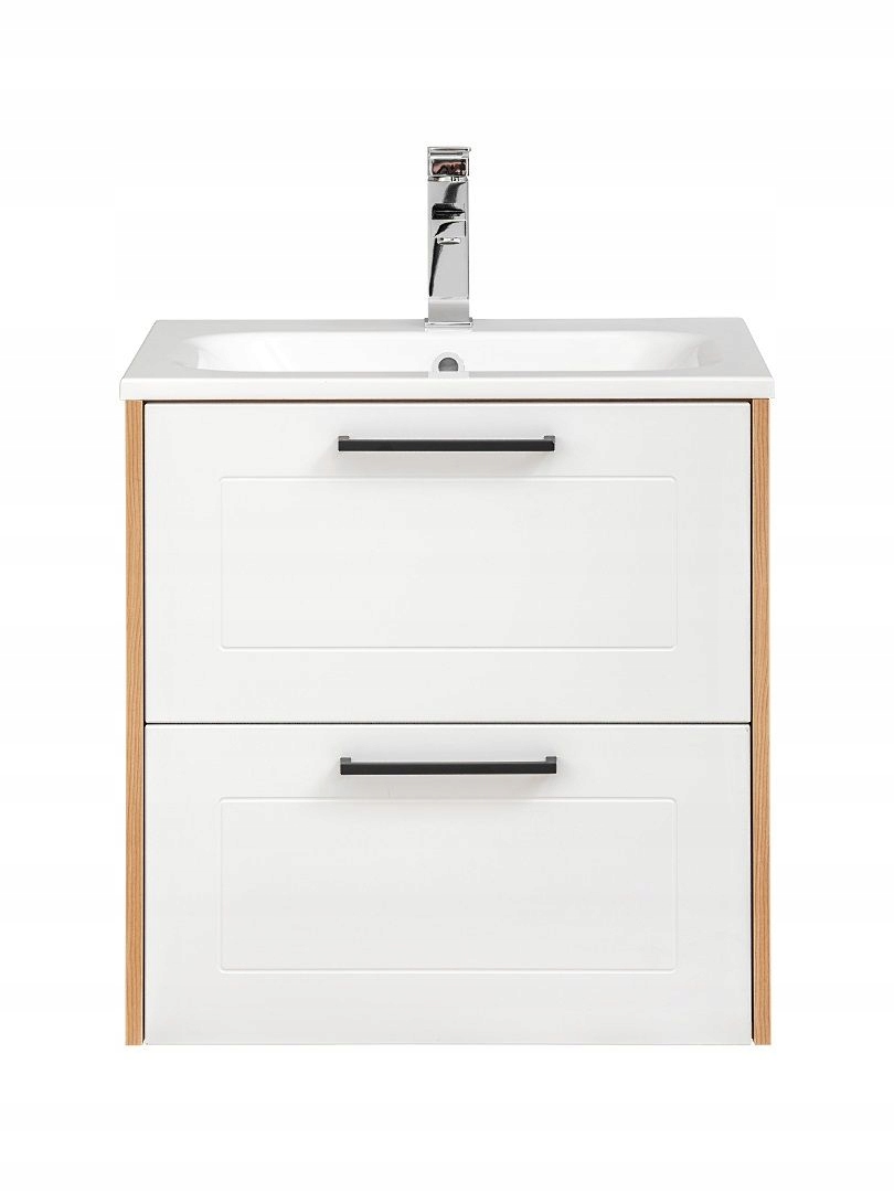 SZAFKA Z UMYWALKĄ 60CM MADERA DĄB ARTISAN WHITE Typ wiszące