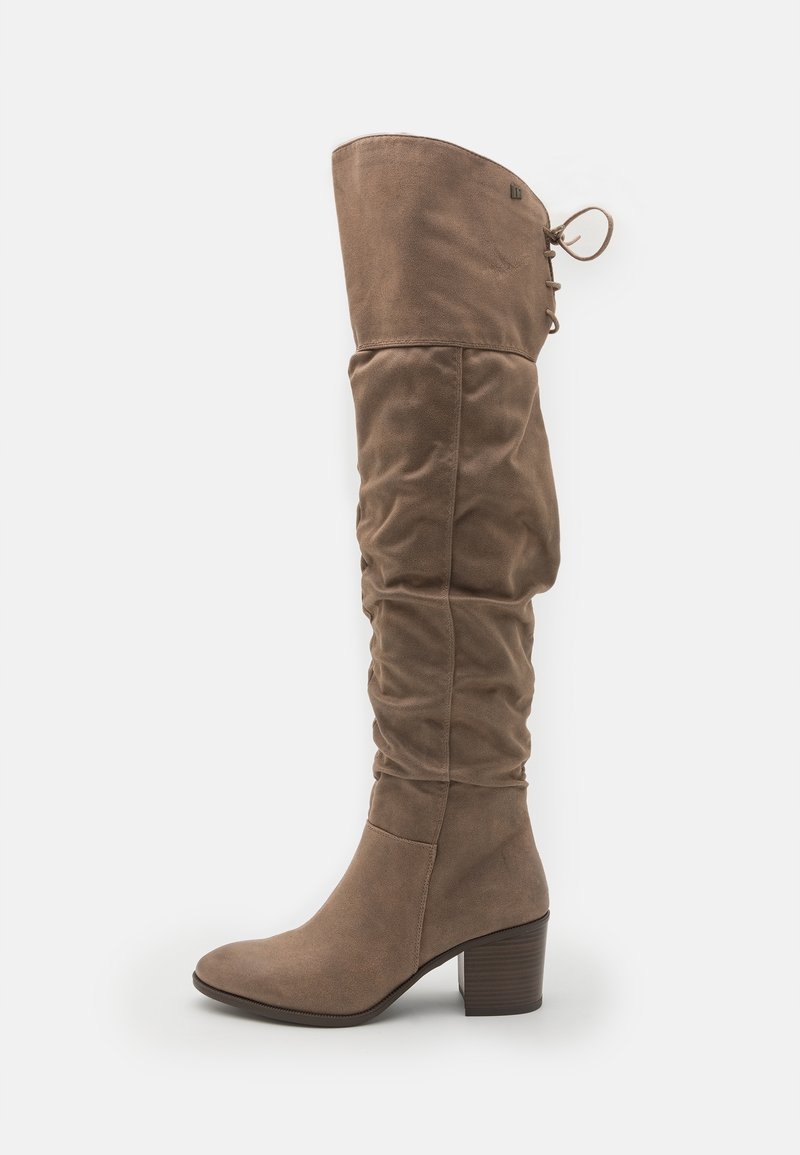 Mušketýrské kozačky na podpatku, velikost 37