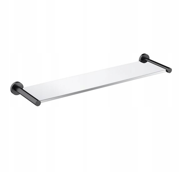 Omnires Modern Project sklenená polička, 55 cm, antracit