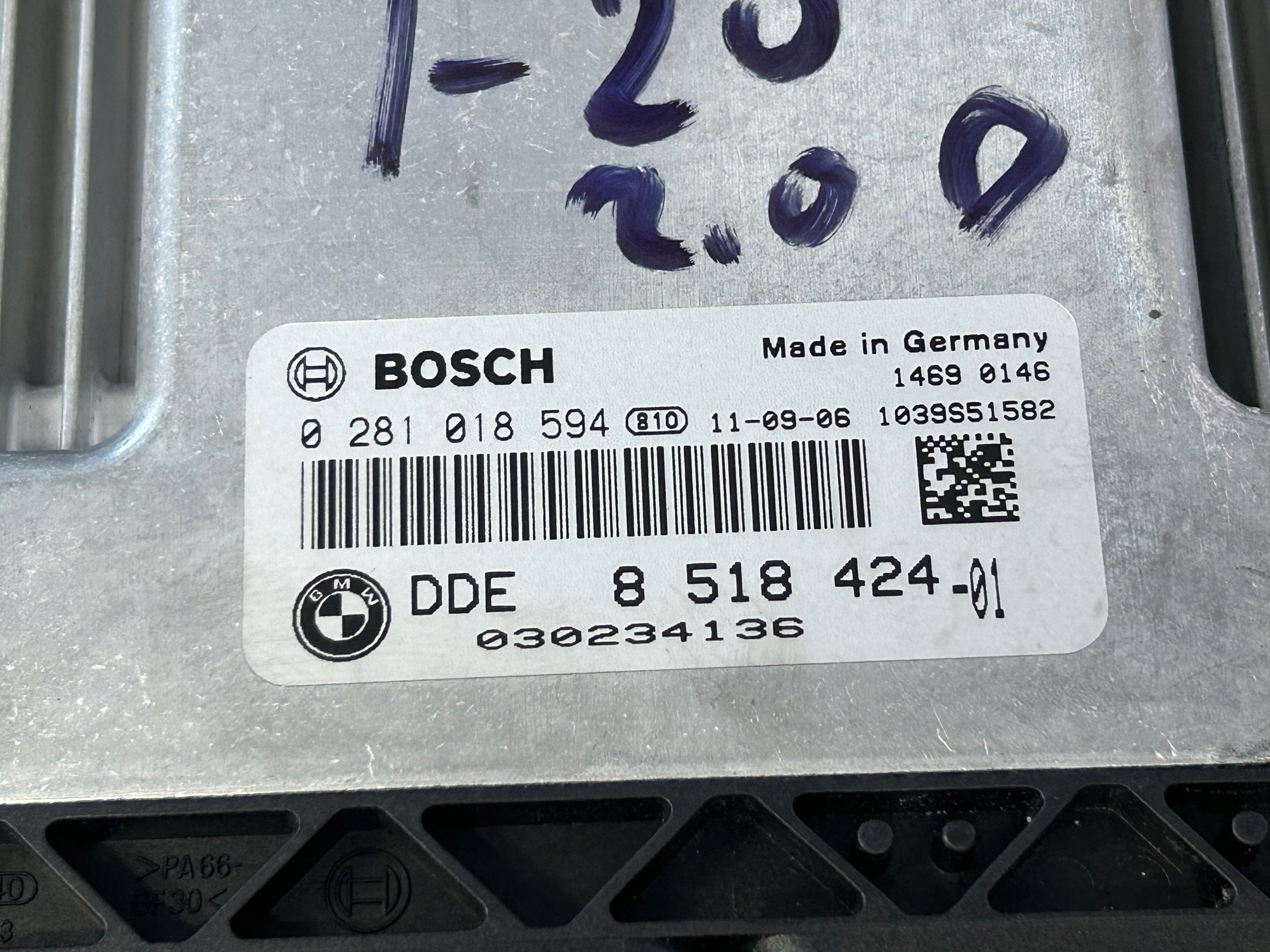 BMW F20 2,0 D computer Centralina 8518424
