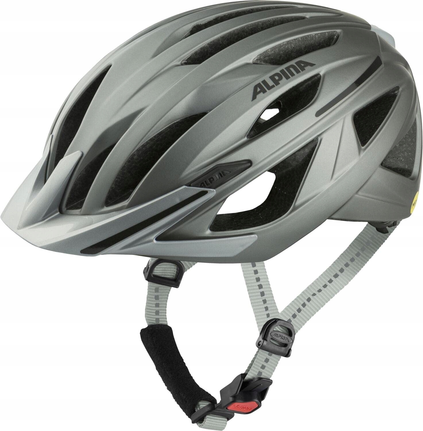 Alpina Gent Mips tmavě stříbrná matná cyklistická přilba 51-56 cm