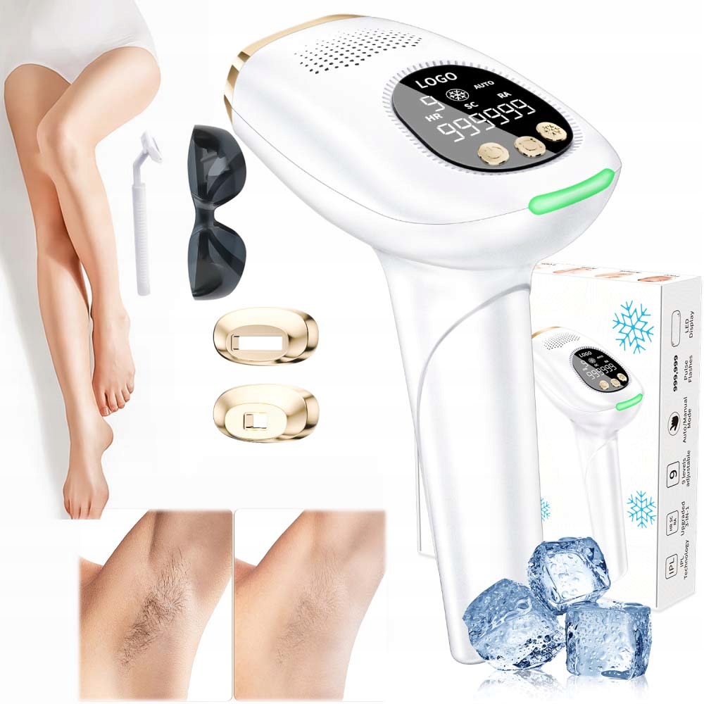Depilátor Bezbolestný Laserový Bikini Obličej S Funkcí Chlazení