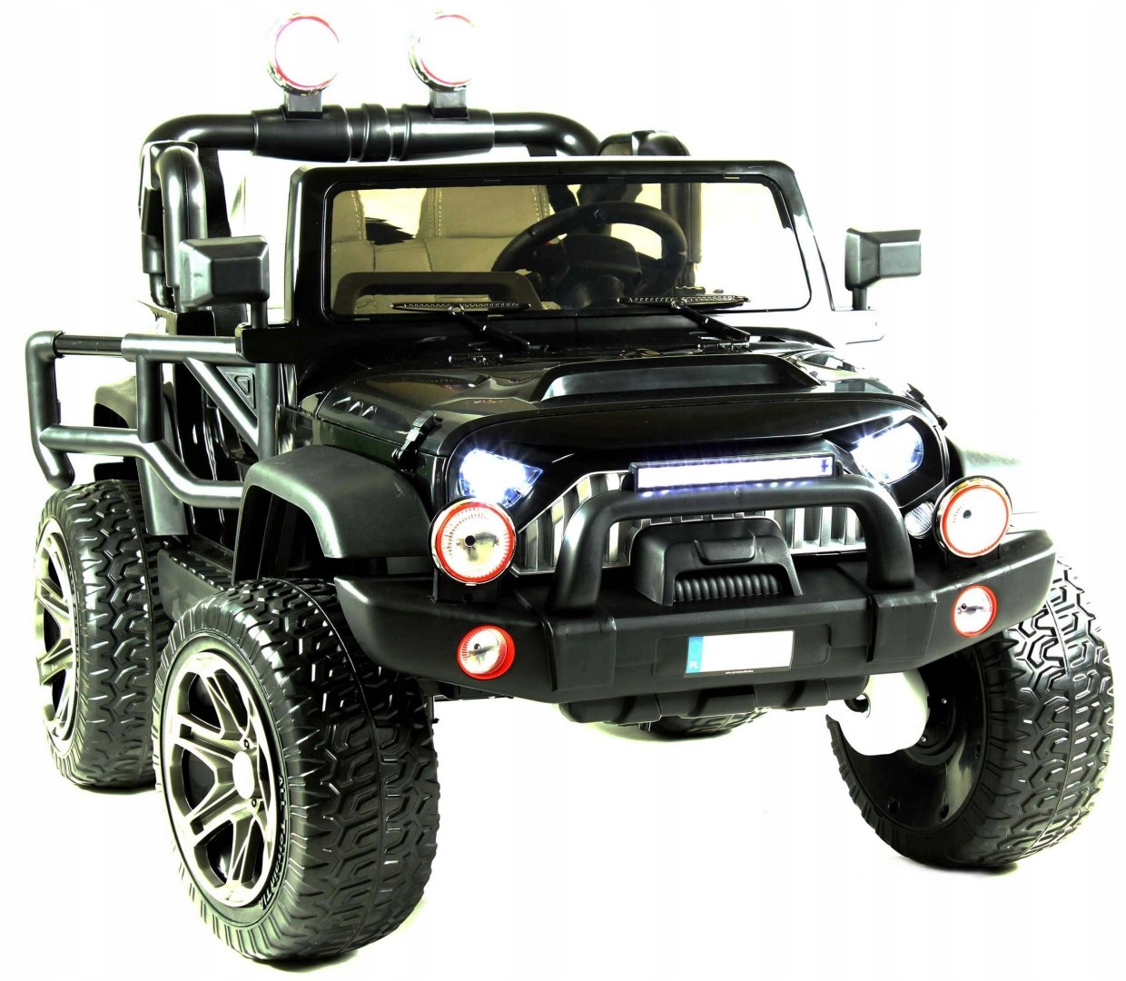 

Auto na akumulator dla dzieci 4x4 skóra Eva pilot