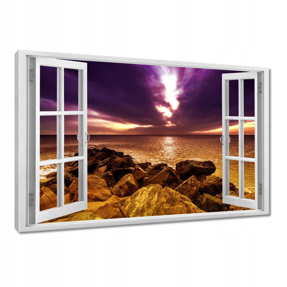 

Obrazy 120x80 Fioletowe niebo Morze