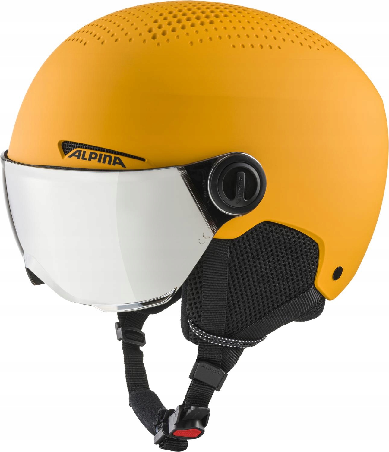 Lyžařská přilba Alpina Zupo Visor Q-Lite Burned-Yellow Matt 51-55