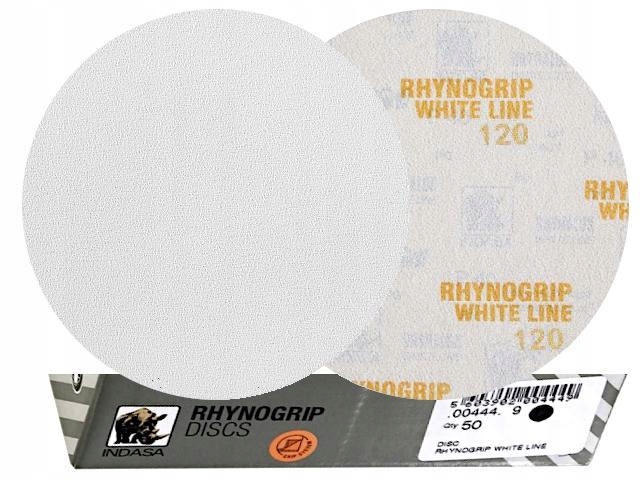 Indasa White Krążek ścierny na rzep 150 P120 50szt