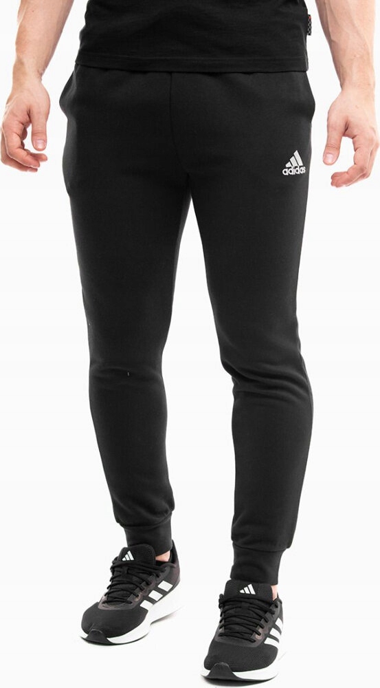 Pánské Kalhoty Adidas Essentials Fleece Regular Tapered Černé HL2236 velikost S