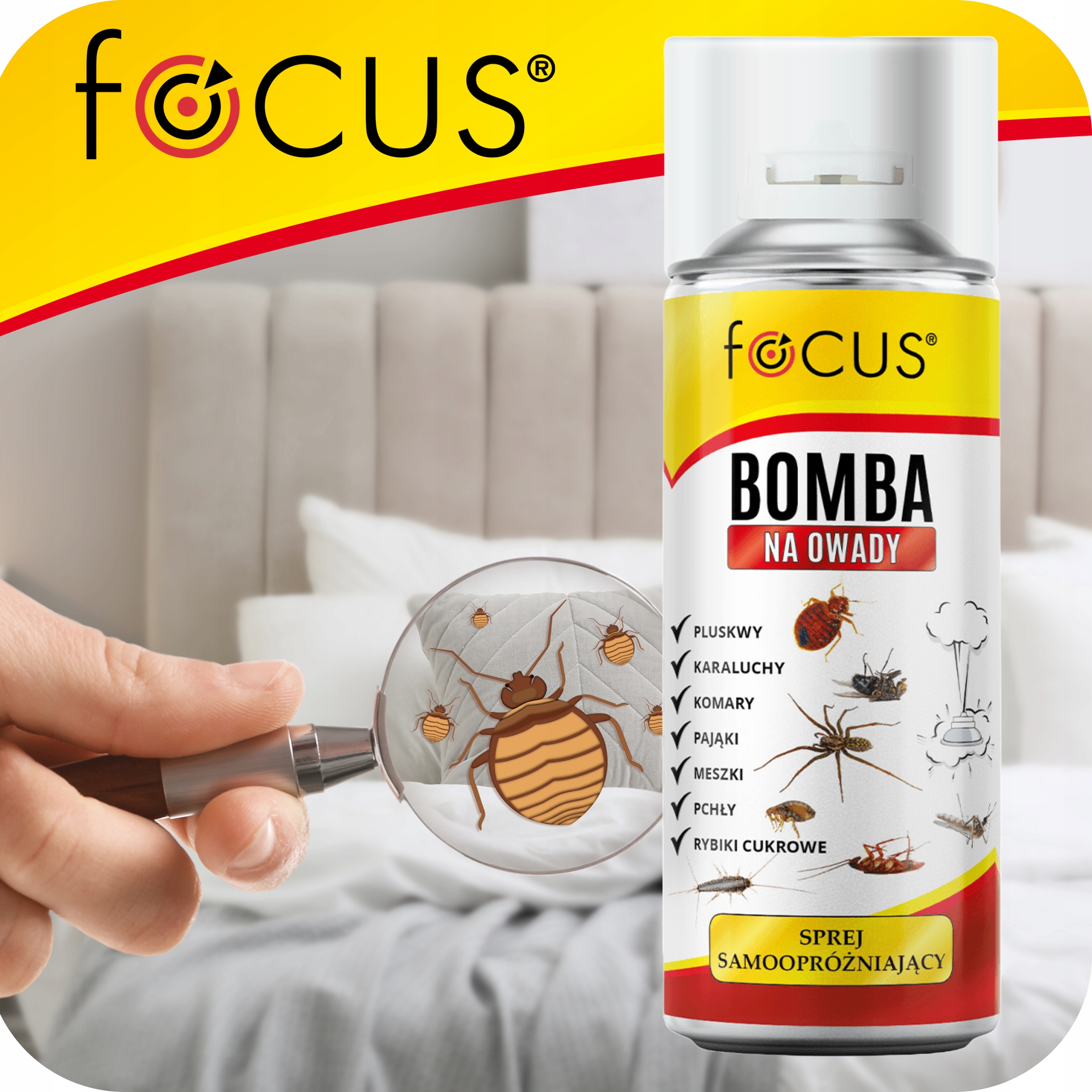 BOMBA PREPARAT PLUSKWY KARALUCHY PRUSAKI RYBIKI ZAMGŁAWIACZ fogger x 2szt. Stan opakowania oryginalne