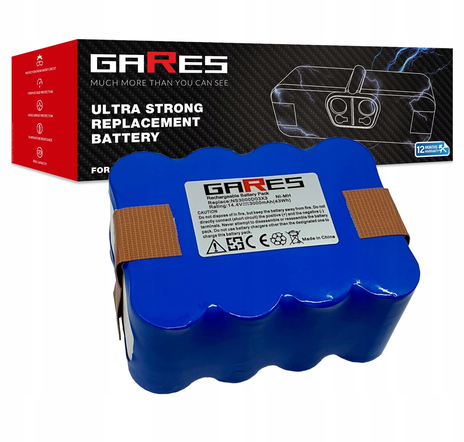 Baterie Akumulátor pro Carneo Toposun TPS-XR-210 Robots JNB-XR210B 14,4V 3Ah