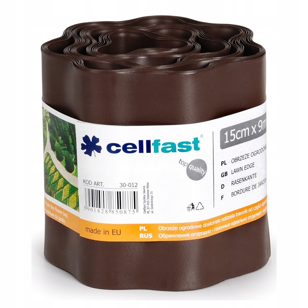 

Cellfast Obrzeże Ogrodowe Brąz 15cm x 9m 30-012