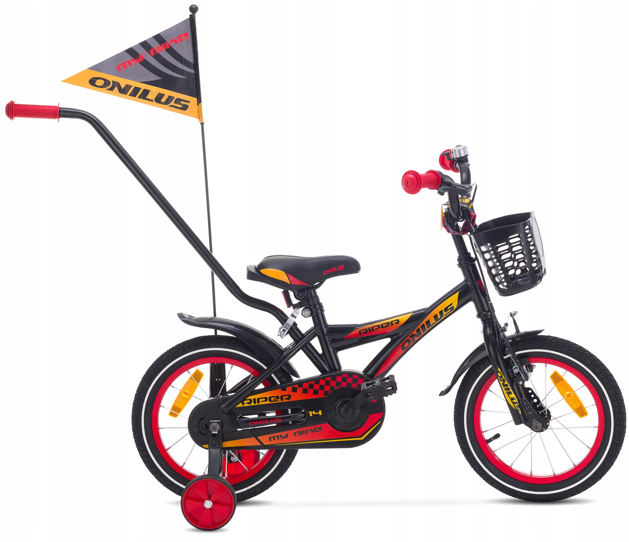 Rower 14 Onilus Riper Czarno-czerwony Polski