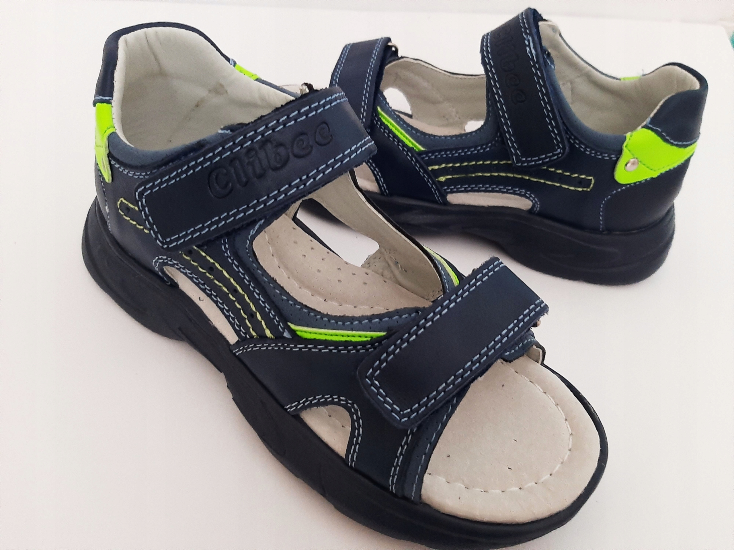 LEKKIE SKÓRZANE SANDAŁY CHŁOPIĘCE CLIBEE r.35 Rozmiar (new) 35