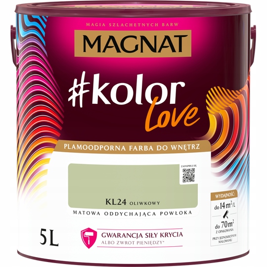 Magnat Farba #kolor Love 5 l KL24 oliwkowy mat