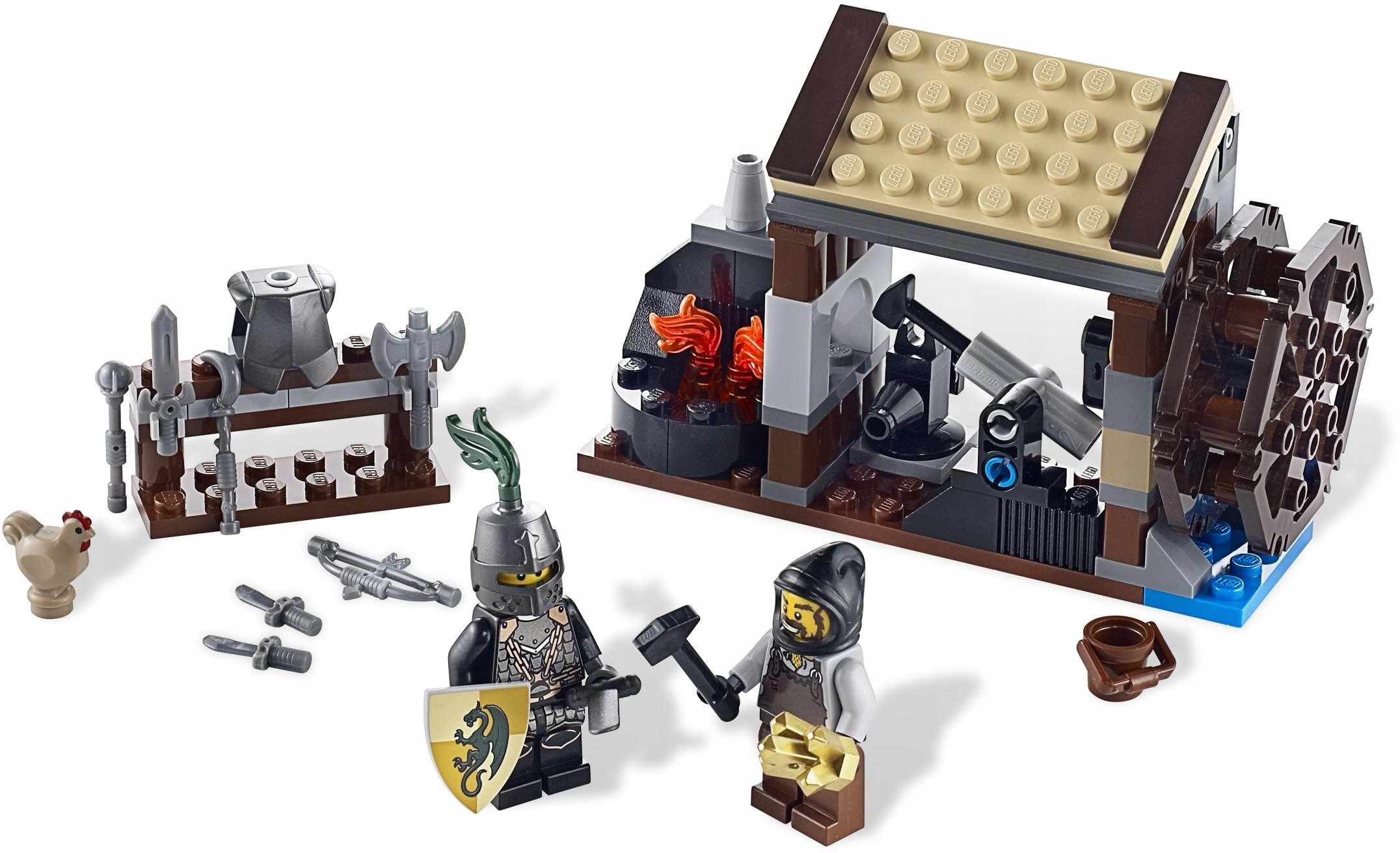 LEGO 6918 ATAK NA KUŹNIĘ KINGDOMS ZAMEK NOWE UNIKAT MISB CAS492 CAS493 Marka LEGO