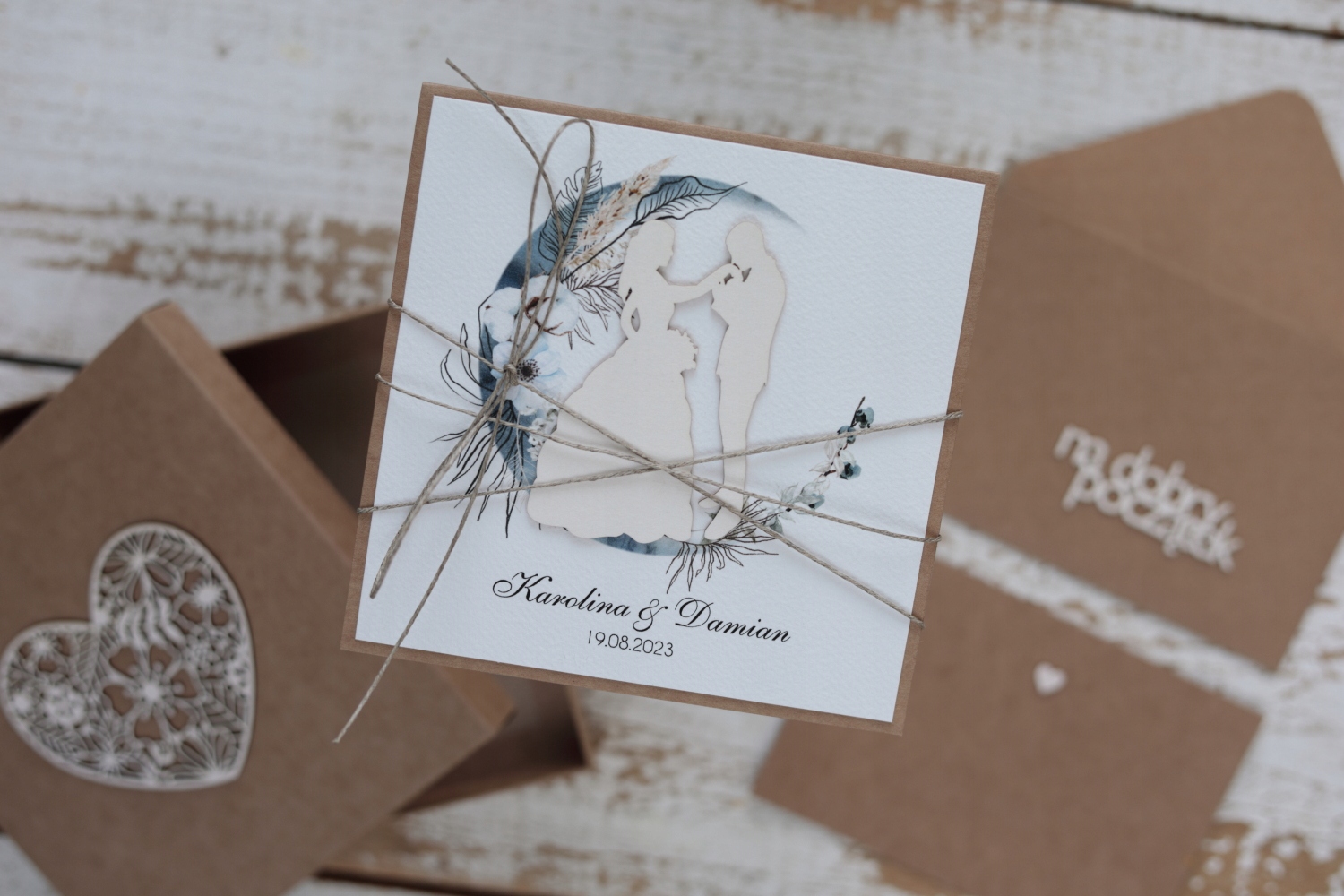 Svatební přání handmade boho s personalizací