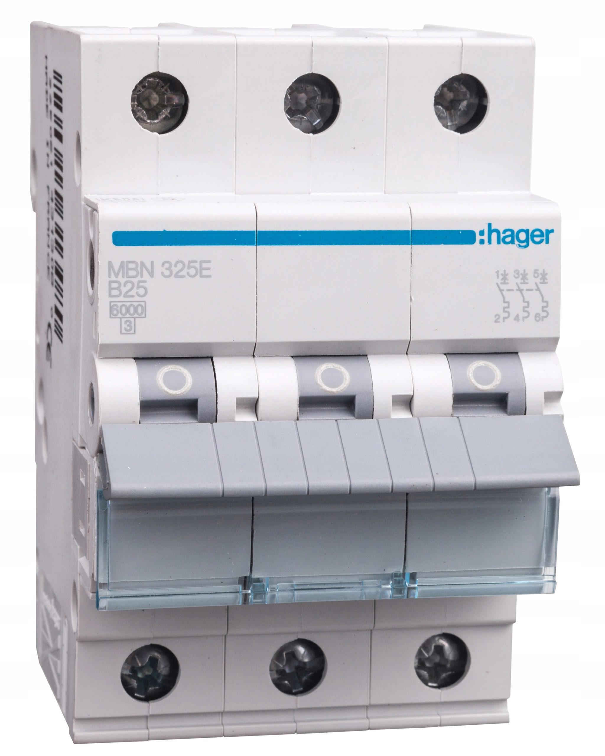 Nadproudový spínač 6kA B 3-pólový 25A MBN325E