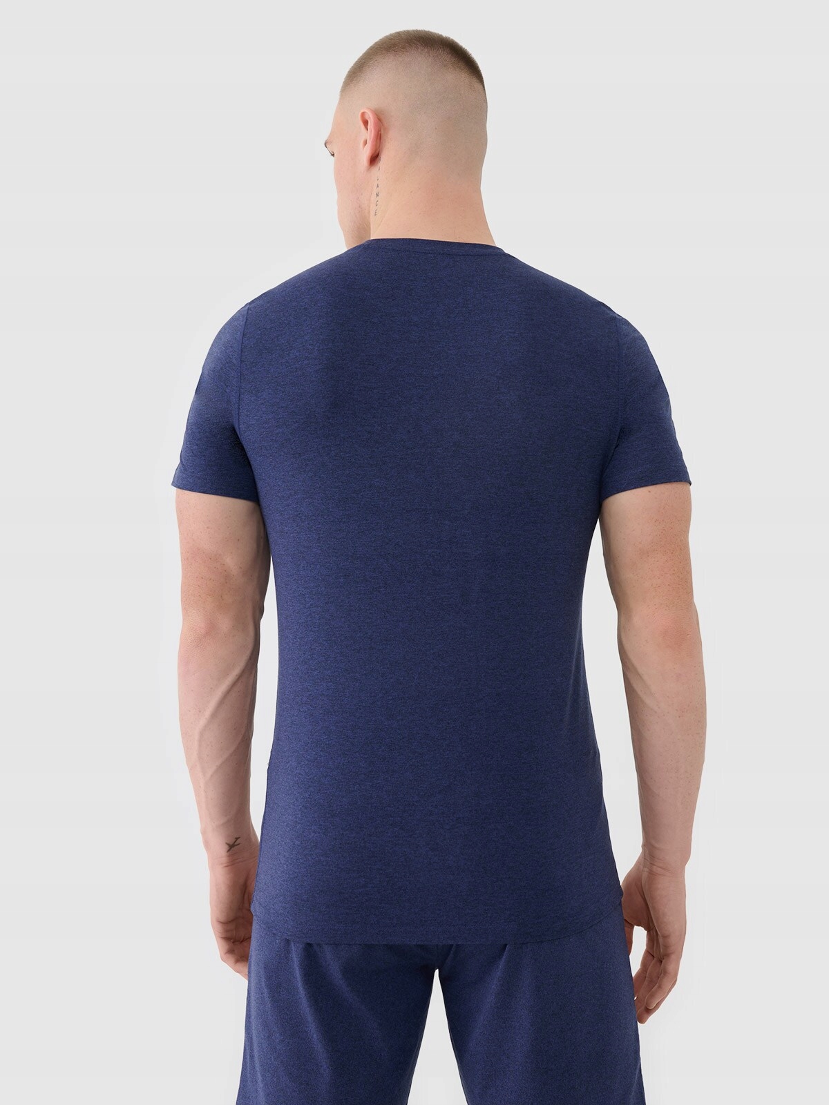 Tshirt Fnk M1344 Ciemny Granat Melanż