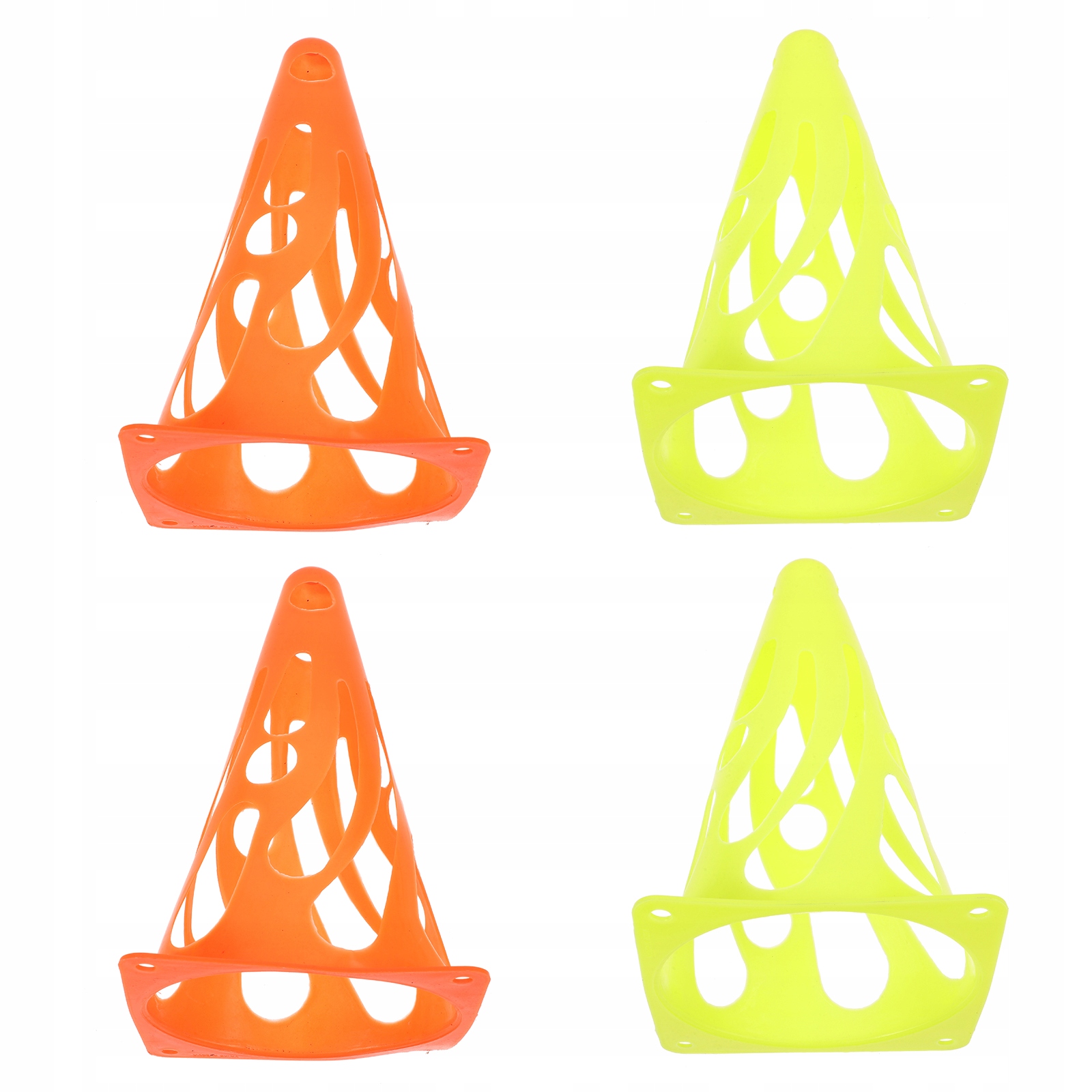 4 SZT. PRZENOŚNE PACHOŁKI DO PIŁKI NOŻNEJ TRENINGOWE PACHOŁKI DO PIŁKI NOŻNEJ WIELOFUNKCYJNE ZWINNOŚĆ C