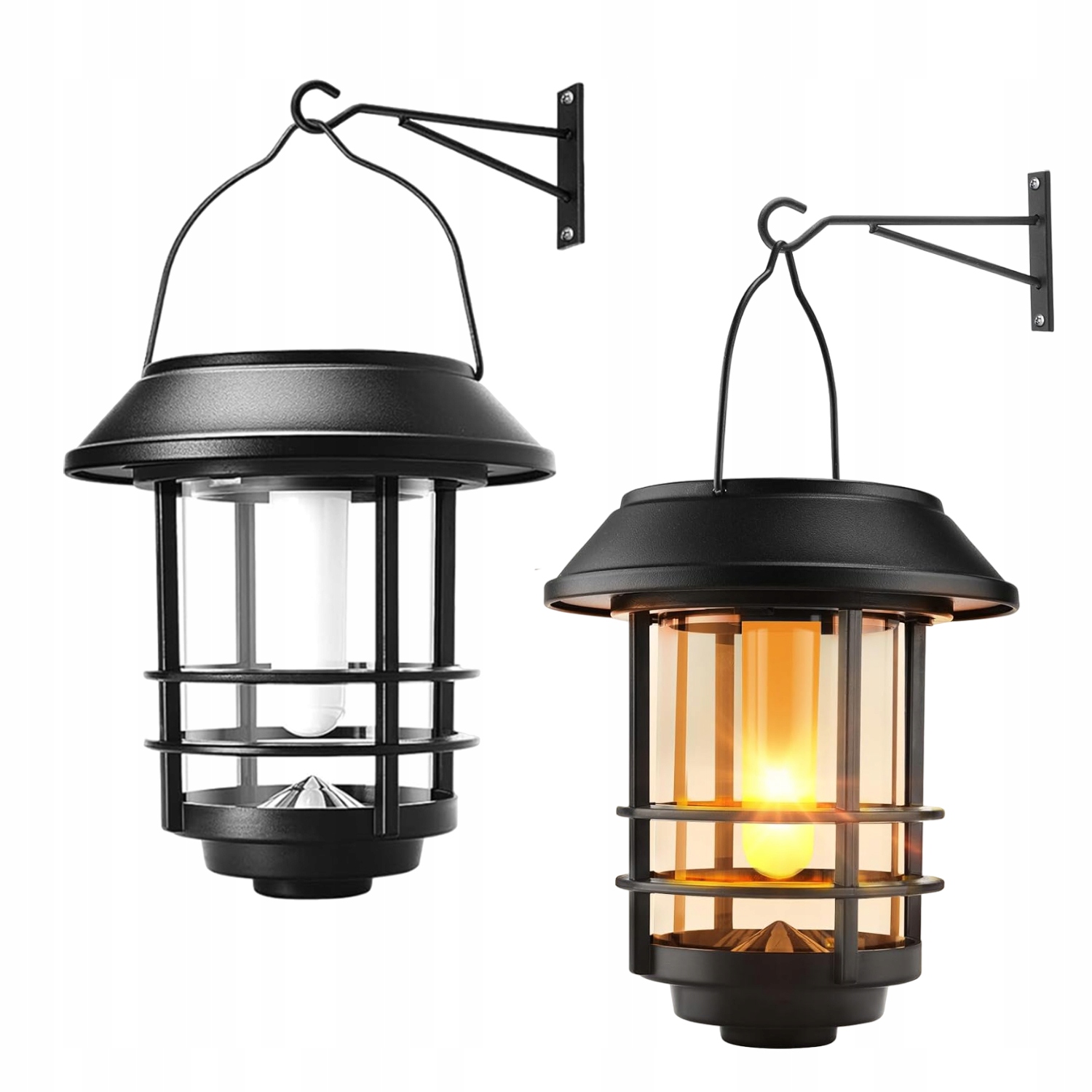 2X Lampa Ogrodowa Solarna Led Lampion Latarenka Wisząca Solarny