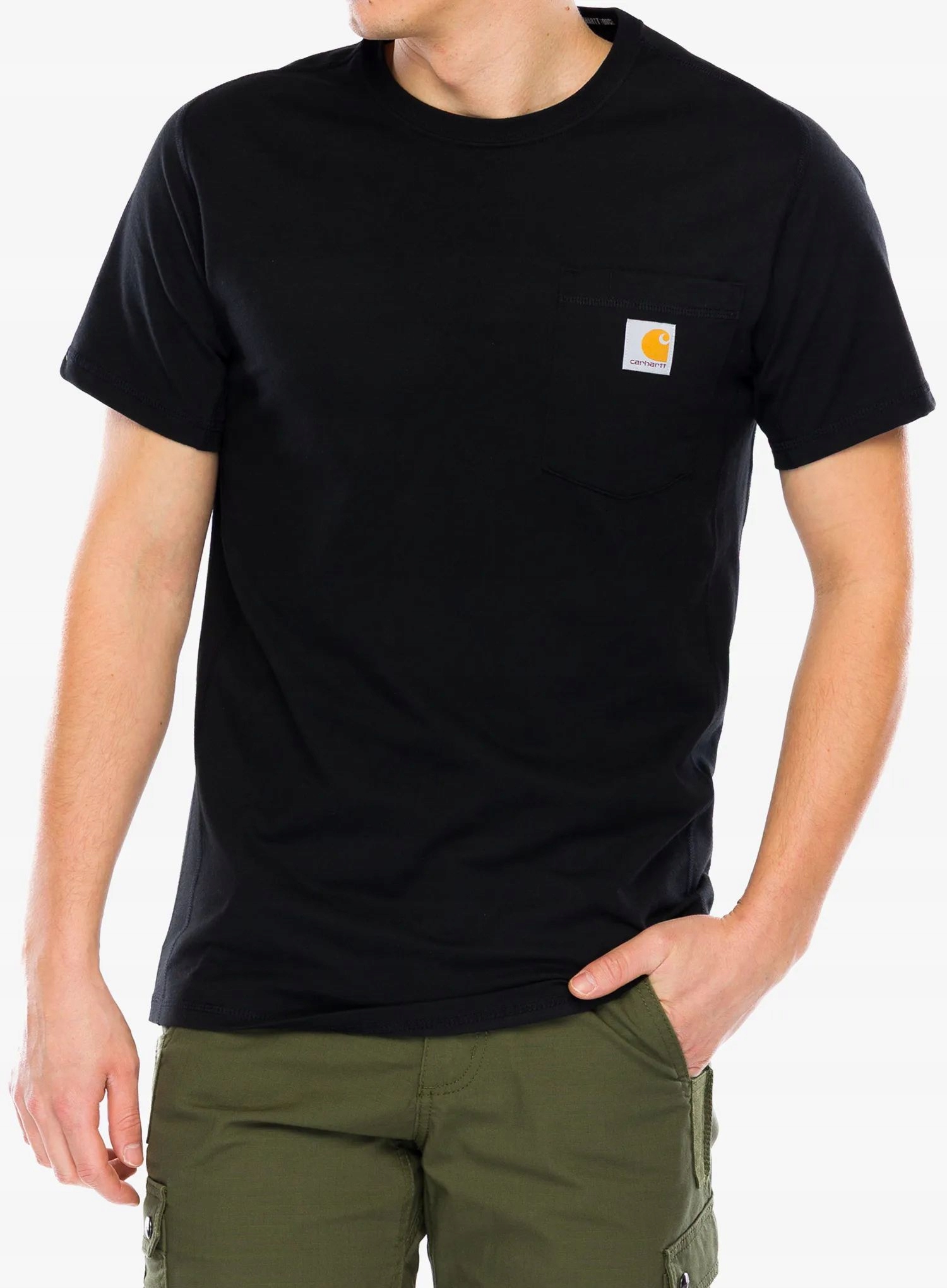 Bavlněné tričko Carhartt Force Pocket S/s T-Shirt černá L