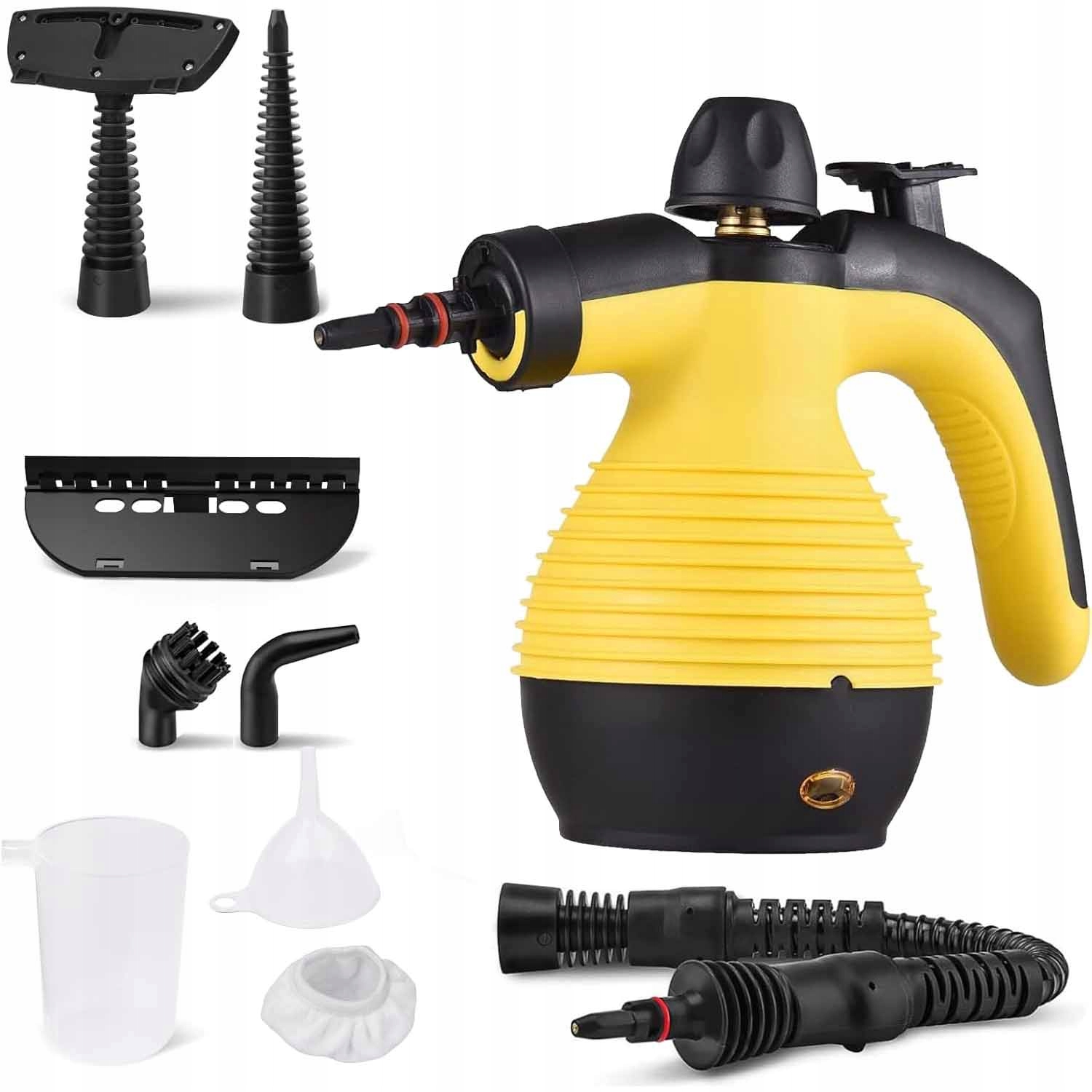 Zestaw Myjka Parowa Oczyszczacz Parowy Odkurzacz 1050W 3 Bar Kabel 3M