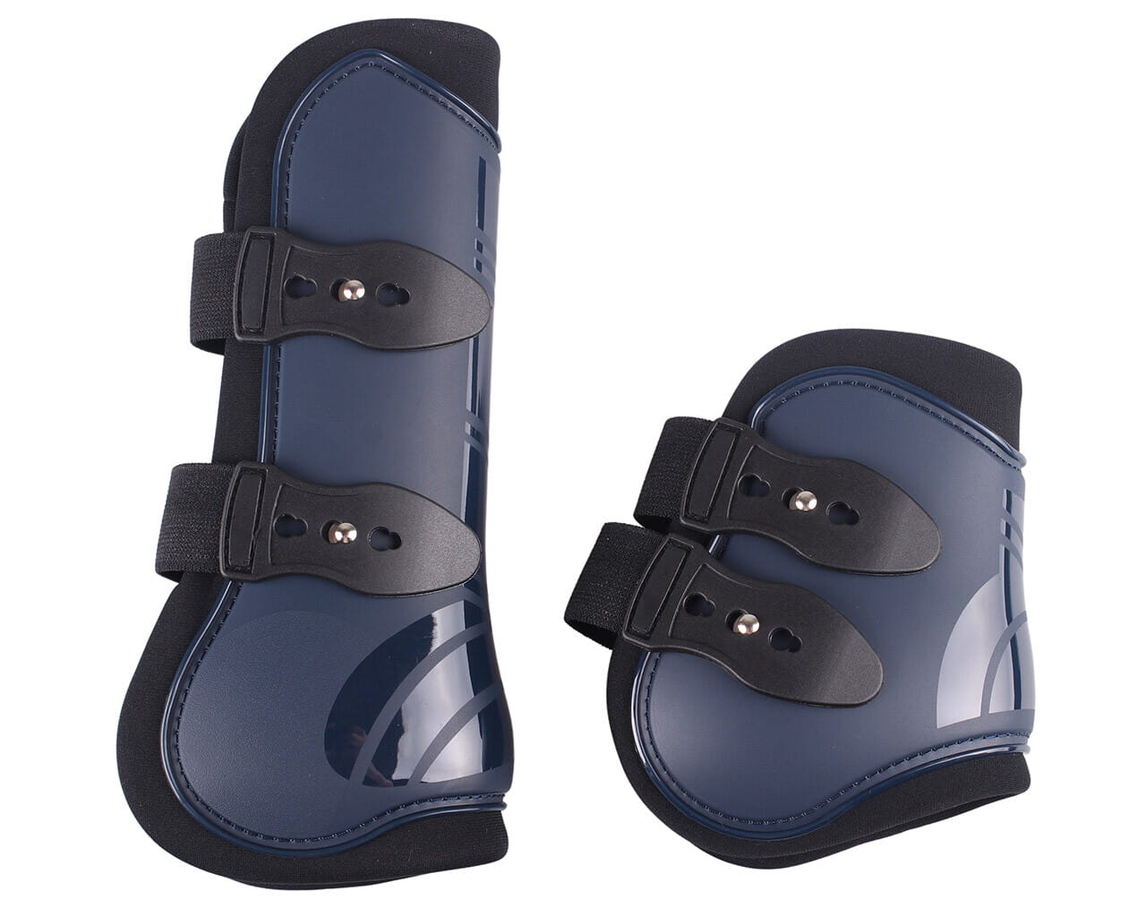 Chrániče pro koně Qhp Tendon komplet tmavě modré Cob