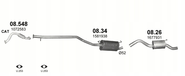 FORD FOCUS TOURNEO CONNECT 1.8 2.0 RURA ŁĄCZĄCA Producent części Polmostrów